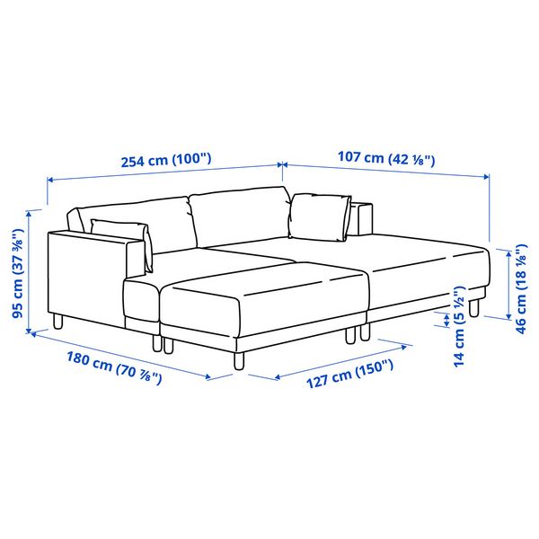 IKEA, дополнительный ракурс - схема-чертеж с размерами