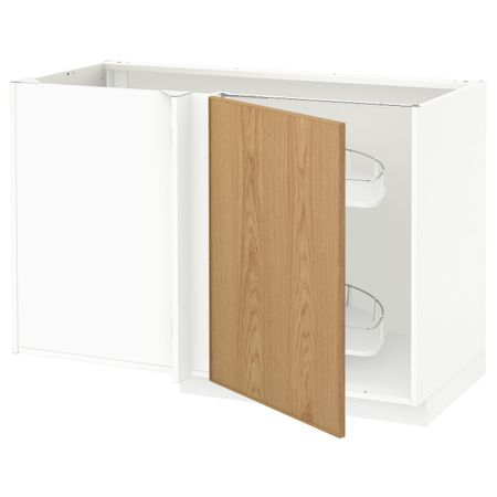 Угловой напольный шкаф с выдвижной секцией IKEA METOD МЕТОД 792.255.82