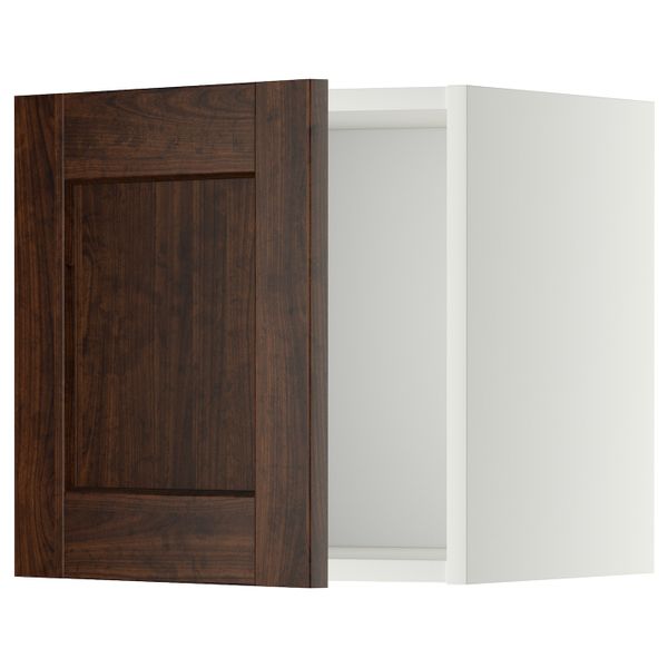 Шкаф навесной, белый/Эдсерум коричневый 40x40 см IKEA METOD МЕТОД 392.266.25 - схема-чертеж с размерами