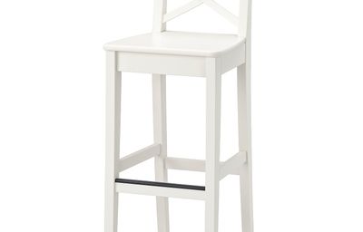 Стул барный, белый 74 см IKEA INGOLF ИНГОЛЬФ 903.605.02