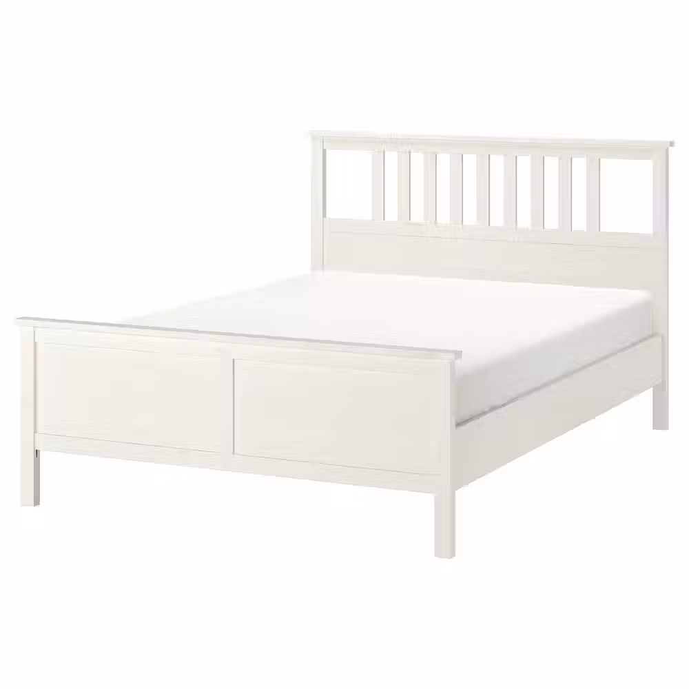 HEMNES Каркас кровати - белая морилка 160x200 см - фото 1