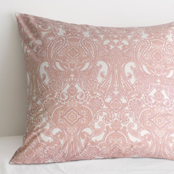 Наволочка, белый, розовый 70x70 см IKEA ЙЭТТЕВАЛЛМО 204.342.57 - фото 2