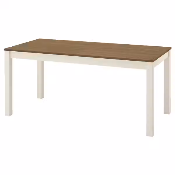 ÅLHULT ОЛХУЛЬТ Раздвижной стол - бежевый/коричневый 170/220x80 см - фото 1