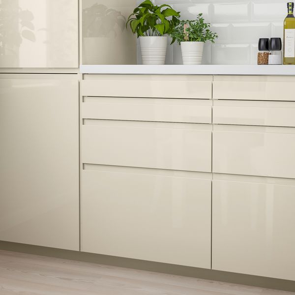 Фронтальная панель ящика, глянцевый светло-бежевый, 60x20 см IKEA VOXTORP ВОКСТОРП 003.211.62 - фото 5