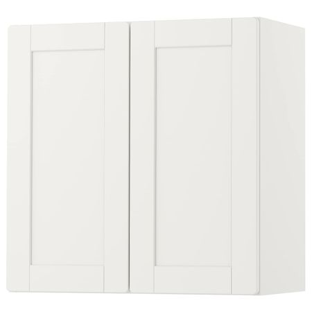 Навесной шкаф, белый с рамой/с 1 полкой 60x32x60 см IKEA SMÅSTAD СМОСТАД 793.951.26