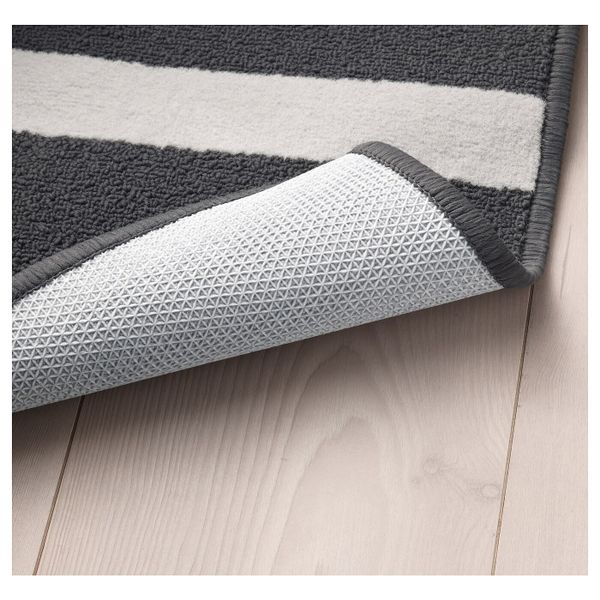 Ковер, короткий ворс, черный, разноцветный 120x180 см IKEA ШЕЛЬДЕ 103.914.80 - схема-чертеж с размерами