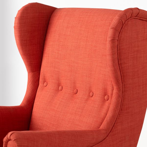 Кресло с подголовником, Шифтебу темно-оранжевый IKEA STRANDMON СТРАНДМОН 805.271.97 - фото 5