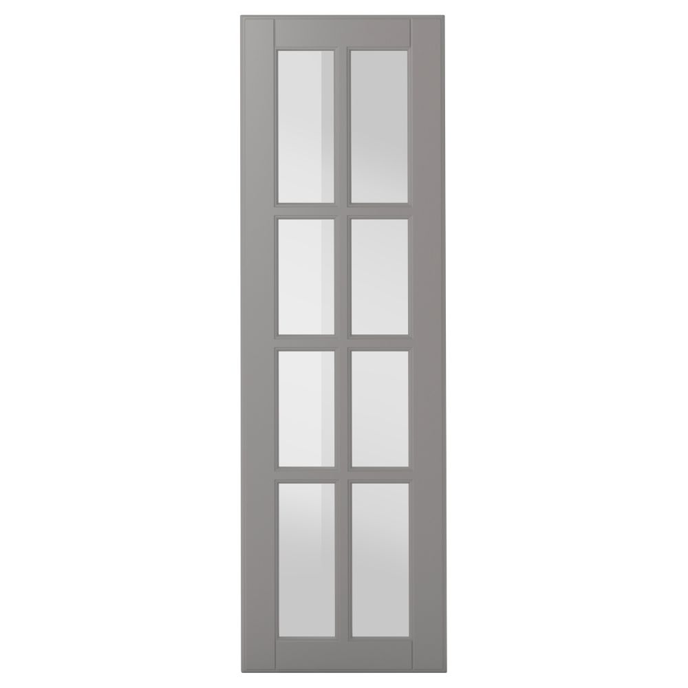 Стеклянная дверь БУДБИН, серый - фото 1