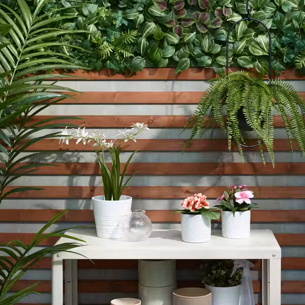 FEJKA Растение искусственное - настенный/д/дома/улицы зеленый 26x26 см - фото 7