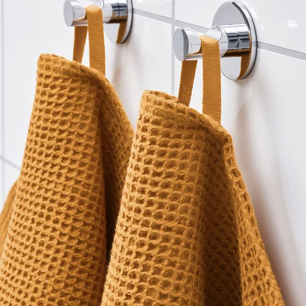 Полотенце, 50x100 см, темно-желтый IKEA VALLASÅN ВАЛЛАСОН 705.022.39 - схема-чертеж с размерами