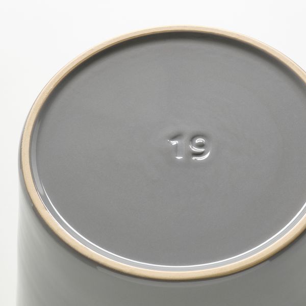 Кашпо, для дома, улицы серый, 19 см IKEA SKOGSVINBÄR СКОГСВИНБЭР 705.108.33 - схема-чертеж с размерами