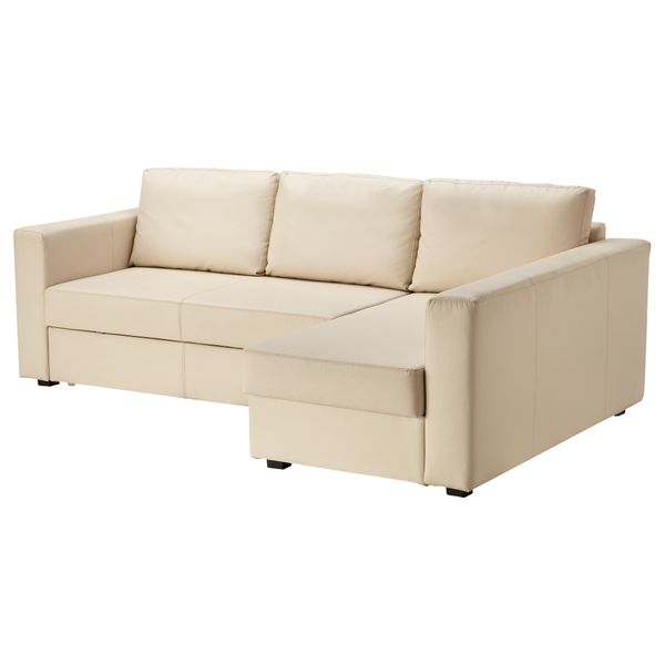 Угловой диван-кровать с отделением для хранения МОНСТАД, Бумстад бежевый - фото 1