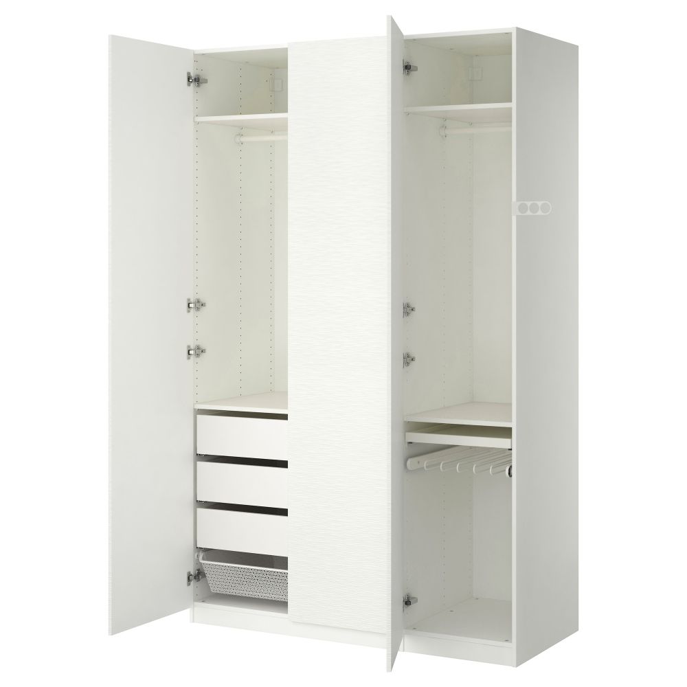 Гардероб ПАКС, белый, Винтербро белый (150x60x236 см) - фото 1