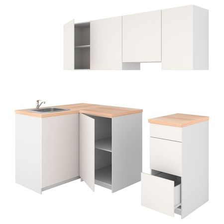 Кухня, белый 120x220x220 см IKEA KNOXHULT КНОКСХУЛЬТ 794.015.37