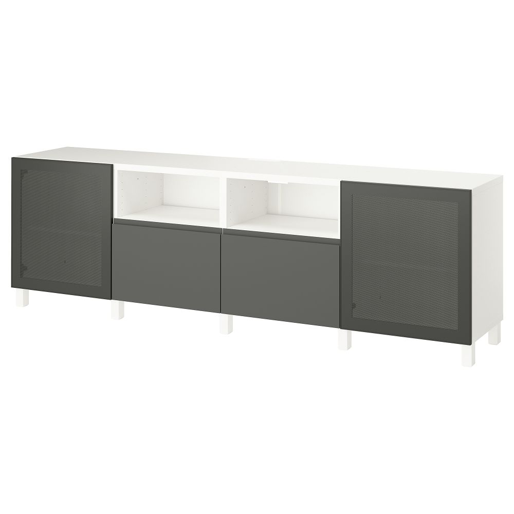 Тумба под ТВ, с дверцами и ящиками IKEA BESTÅ БЕСТО 195.750.07 - фото 1