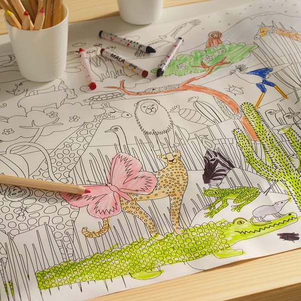 SANDLÖPARE Рулон бумаги для раскрашивания - саванна 10 м - фото 2