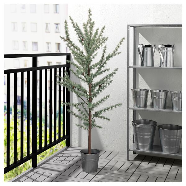 Искусственное растение в горшке ФЕЙКА, д/дома/улицы лиственница (17 см) - фото 2