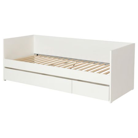 VIHALS Кушетка с отделением д/хран - белый 80x200 см