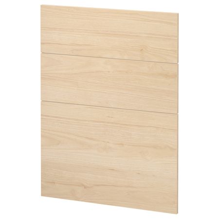 3 фасада для посудомоечной машины, Аскерсунд под светлый ясень 60 см IKEA METOD МЕТОД 793.911.33