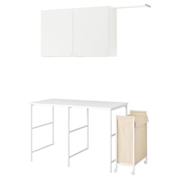 Комбинация для хранения, белый, 139x63.5 см IKEA BEGIVENHET БЕГИВЕНХЕТ 194.774.55 - фото 2