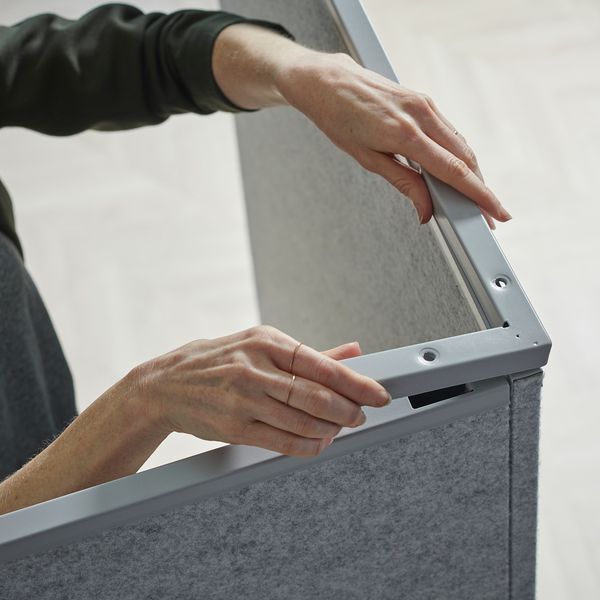 Ширма, серый, 82x80x150 см IKEA SIDORNA 295.003.56 - схема-чертеж с размерами