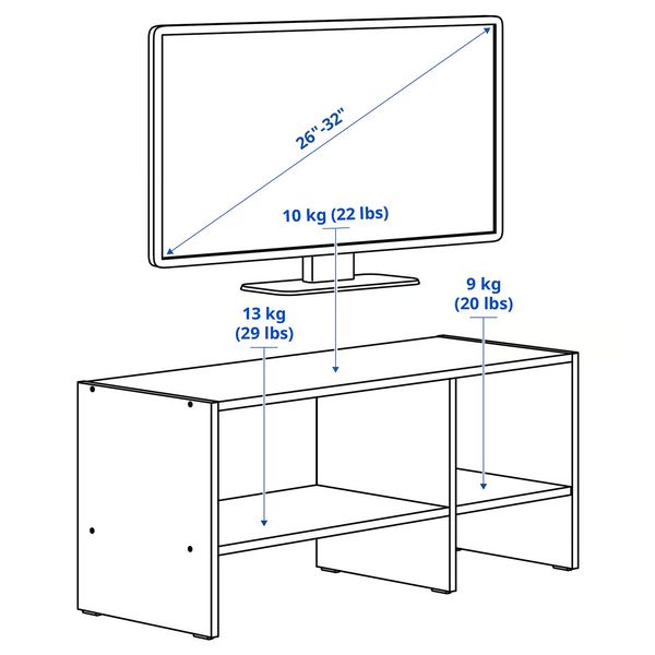 IKEA, дополнительный ракурс - схема-чертеж с размерами