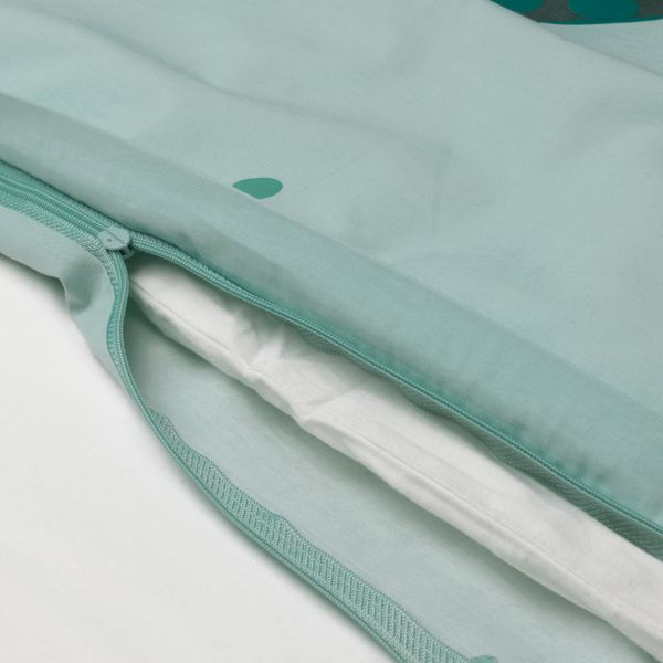 Пододеяльник и наволочка, черепашки, бирюзовый, 150x200, 50x60 см IKEA BLÅVINGAD 105.211.13 - фото 8