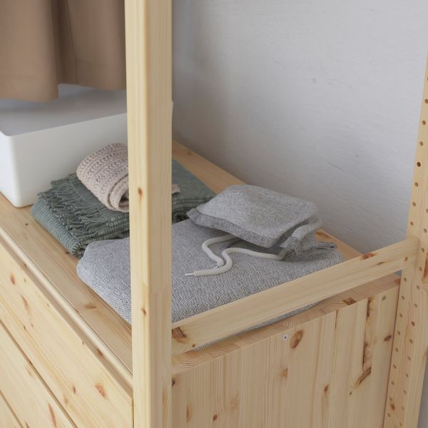 Стеллаж с полками, штангами, комодом 174x50x179 см IKEA IVAR ИВАР 893.146.10 - фото 5