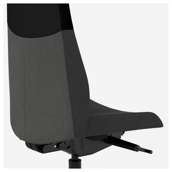 Рабочий стул ВОЛЬМАР, Легульт Соннебу темно-серый Легульт серый/черный темно-серый - фото 3
