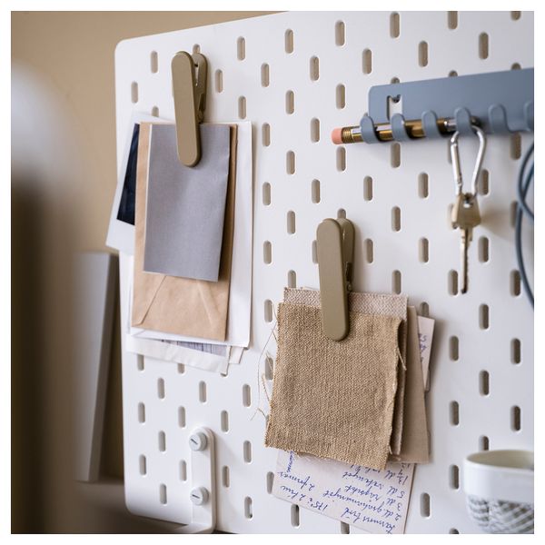 Зажим, бежево-зеленый IKEA SKÅDIS СКОДИС 005.541.61 - фото 6