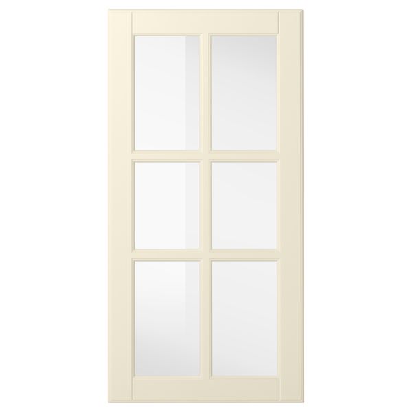 Стеклянная дверь БУДБИН, белый с оттенком - фото 1