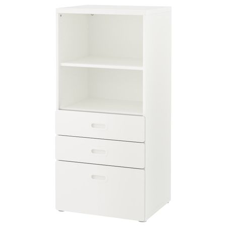 Стеллаж с ящиками, белый/белый 60x50x128 см IKEA STUVA СТУВА / FRITIDS ФРИТИДС 492.526.90