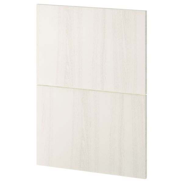 2 фронтальных панели для посудомоечной машины МЕТОД, Росдаль белый (60 см) - схема-чертеж с размерами