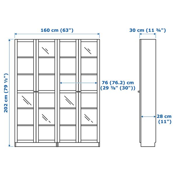 IKEA, дополнительный ракурс - схема-чертеж с размерами