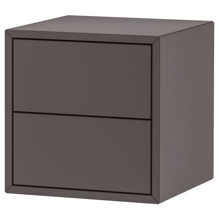 Шкаф с 2 ящиками, темно-серый 35x35x35 см IKEA EKET ЭКЕТ 504.289.19