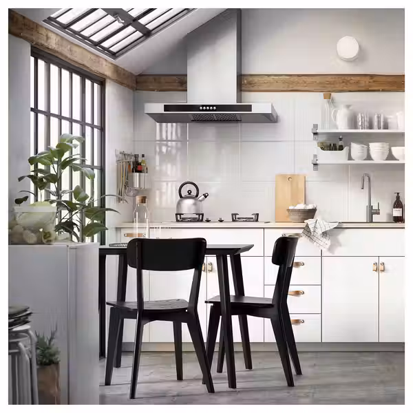 LISABO / LISABO Стол и 2 стула - чёрный/чёрный 88 см - фото 3