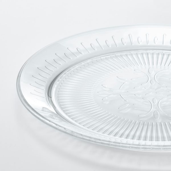 Тарелка десертная, прозрачное стекло/с рисунком 20 см IKEA SÄLLSKAPLIG СЭЛЛЬСКАПЛИГ 304.733.33 - фото 2