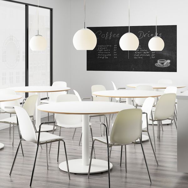 Стул, белый/Дитмар хромированный IKEA LEIFARNE ЛЕЙФ-АРНЕ 192.271.69 - фото 4