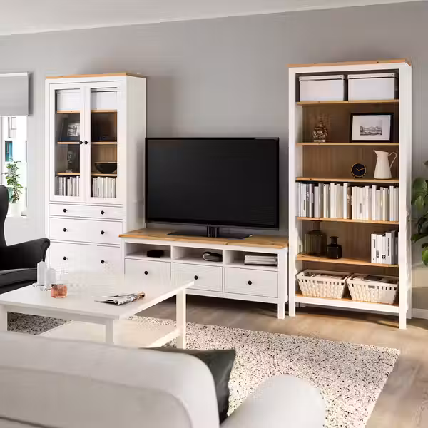 HEMNES Шкаф для ТВ, комбинация - фото 2