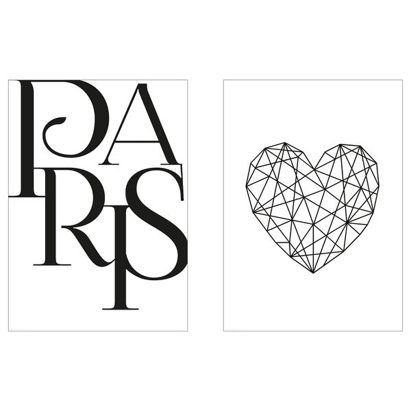 Постер, Сердце Парижа, 40x50 см IKEA DRÖMBILD ДРЁМБИЛЬД 504.469.23 - фото 1