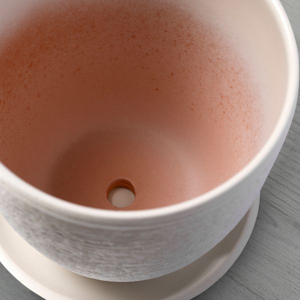 Горшок цветочный, белый 15 см IKEA SKAKIG СКАКИГ 304.313.57 - фото 3