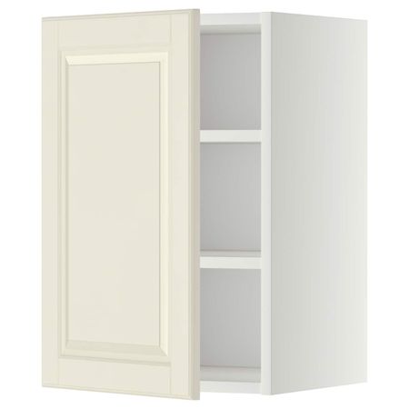 Шкаф навесной с полкой, белый/Будбин белый с оттенком 40x60 см IKEA METOD МЕТОД 792.270.53