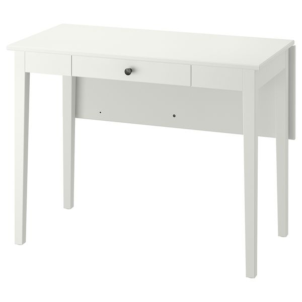 Стол с откидной полой, белый, 51, 86x96 см IKEA IDANÄS ИДАНЭС 004.876.52 - фото 1