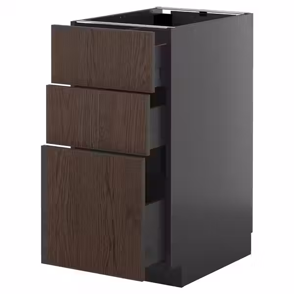 METOD / KNIVSHULT Напольный шкаф с 3 ящиками - фото 1