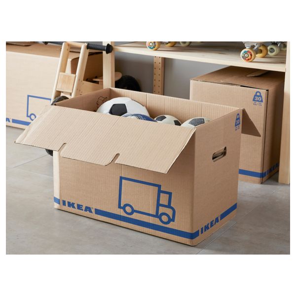 Упаковочная коробка, коричневый 56x33x41 см IKEA ЭТЭНЕ 703.878.71 - фото 2