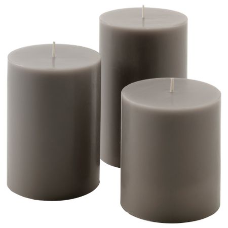 Формовая свеча, ароматическая, 3 шт НИКЭР, Яблочный пирог, бежевый