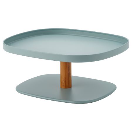 Сервировочная подставка, бамбук, бирюзовый IKEA KRUSTISTEL 505.857.87