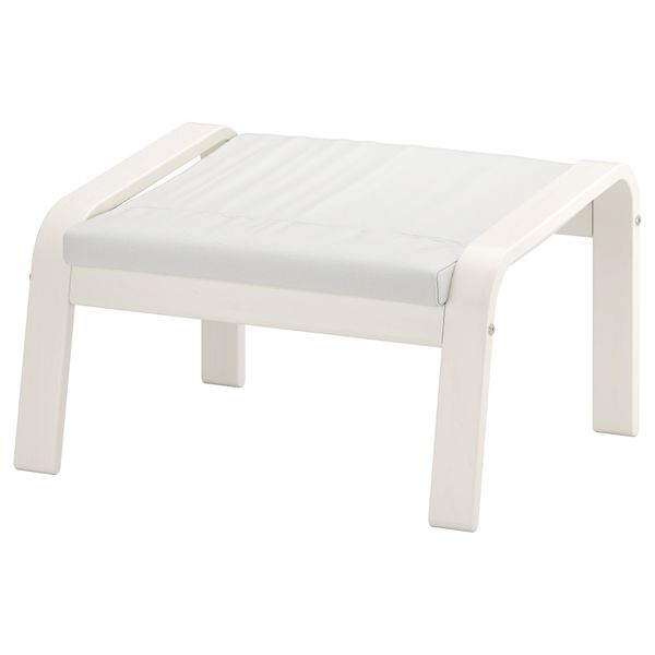 Табурет для ног ПОЭНГ, белый, Финнста белый - фото 1