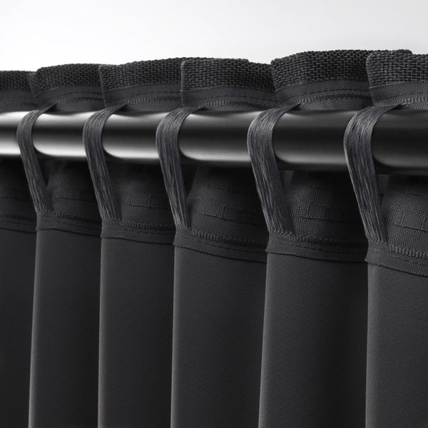 Затемняющие гардины, 2 шт., 145x300 см, серый IKEA ANNAKAJSA АННАКАЙСА 003.902.40 - фото 6