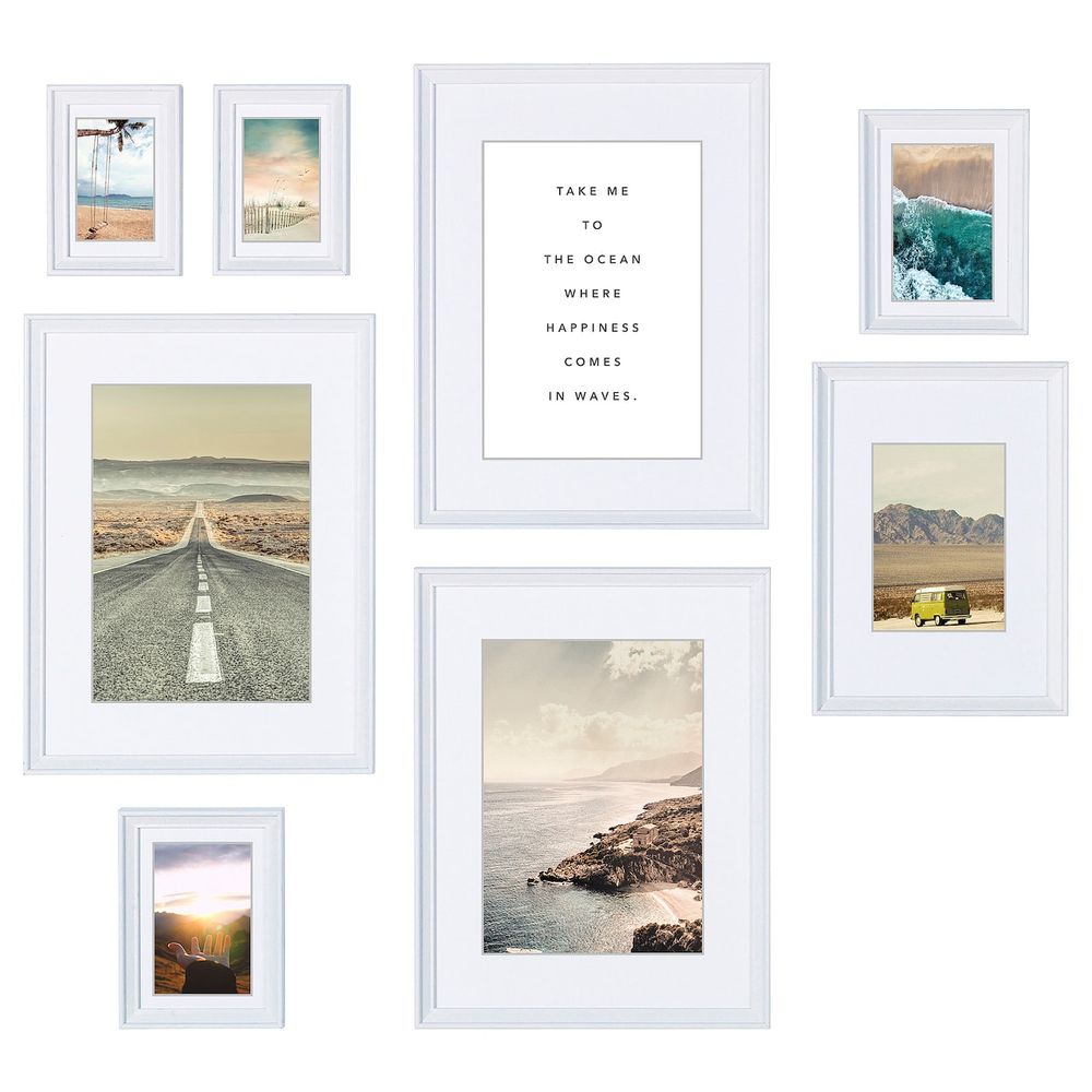 Рама с постером, 8 предм., Океан счастья IKEA KNOPPÄNG КНОППЭНГ 704.955.02 - фото 1